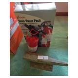 Kidde Fire Extinguisher and Steel Anvil