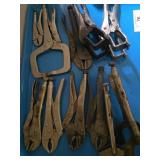 Locking Pliers and Clamps Lot