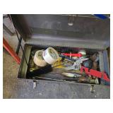 Metal Toolbox with Assorted Hand Tools