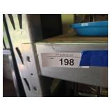 Metal Shelving Unit With Contents