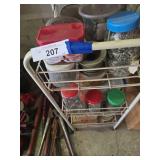 Hardware in Labeled Plastic Jars