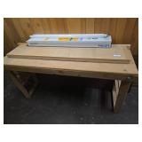 Wood Workbench and Philips T8 Bulbs