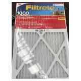 16x25x1 home air filter 3M 2 pack