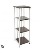 Mixed Material Bathroom Collection White 4-Tier
