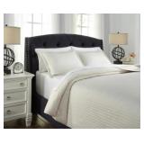 Queen Ashley Raleda 3-Piece Coverlet Set - Bluff