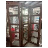 3 Panel Mirrored Room Divider