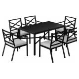 Pulaski Outdoor 7 pc Metal Dining Set