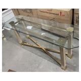 Glass Top Hall Table