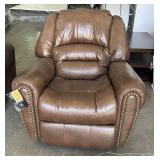 Ashley Tan Nailhead Rocking Recliner