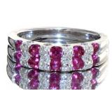 Quality Ruby & Diamond Designer Ring