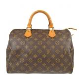 LOUIS VUITTON SPEEDY 30 BROWN MONOGRAM TRAVEL BAG
