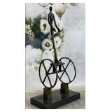 LARGE LE CHARIOT CART GIA BRONZE ABSTRACT