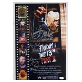 FRIDAY THE 13TH POSTER SIGNED BY 3 ACTORS