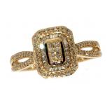 10kt Gold Elegant Diamond Dinner Ring