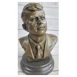 JFK JOHN F KENNEDY BRONZE METAL BUST