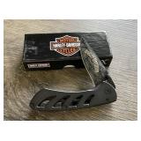 2022 TecX Harley Davidson Black Hard Coat Knife
