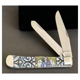 2022 Case XX Stained Glass Angel Trapper Knife