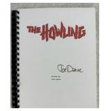THE HOWLING SCRIPT SIGNED BY DIRECTOR JOE DANTE