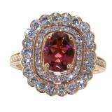 14kt gold 2.02 ct Tourmaline & Diamond Ring