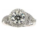 14k Gold 2.73 ct Brilliant Cut VS Lab Diamond Ring