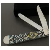 2022 Case XX Stained Glass Cross Trapper Knife