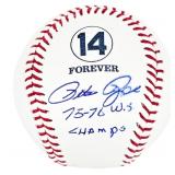 Autographed Pete Rose 14 Forever MLB Baseball