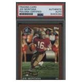 Vintage Topps Joe Montana Signed 49ers Card