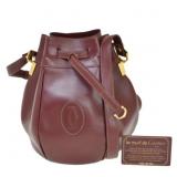 MUST DE CARTIER 2C LOGO DRAWSTRING SHOULDER BAG