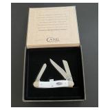 2022 Case XX White Synthetic Medium Stockman Knife