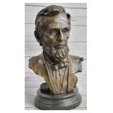 BRONZE PRESIDENT ABRAHAM LINCOLN BUST