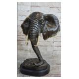 Abstract Floating Elephant Head Bust