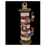 Holiday Lighthouse-Santa & Reindeer Circle