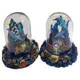 (6) Hand Painted Kingdom of Dolphins
