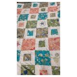 Queen Beach Design Quilt & Shams