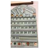 Wooden Calendar-Some Months Missing