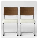 (4) Threshold Cantilever Dining Chairs  MSRP