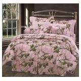 Full Size Soft Microfiber Pink Camo Sheet Set