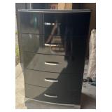 Black Chest with Chrome Handles
