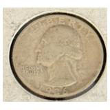 1936 Philadelphia Mint Washington Silver Quarter