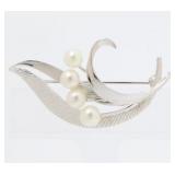 Mikimoto SV Akoya Pearl Brooch