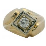 14kt Gold 1/4 ct Diamond Solitaire Ring