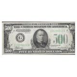1934-A $500 FIVE HUNDRED FRN FEDERAL RESERVE NOTE