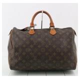 Louis Vuitton Monogram Speedy 35 Boston Bag