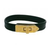 Prada Leather Turnlock Bracelet
