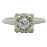 14kt Gold 1/4 ct Antique Diamond Solitaire Ring
