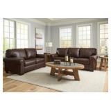 Colleton 100% Top Grain Leather Sofa & Love