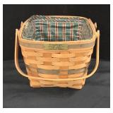 9x8 1/2 Double Lined Longaberger Basket Christmas