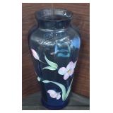 Fenton Art Glass Vase Specifically a Hand-Painted