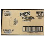 24-16 Counts Glad Flexnseal Sandwich Bags