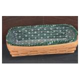 14 1/2 X 8 double Lined Longaberger basket
